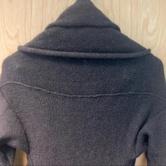 LA FEE MARABOUTEE Sz S Mohair Blend Duster Cascade High  Low Sweater Cardigan - Picture 6 of 8